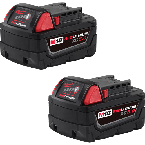 Ensemble de blocs-piles M18 Redlithium, Lithium-ion, 18 V, 5,0 A Groupe Generik