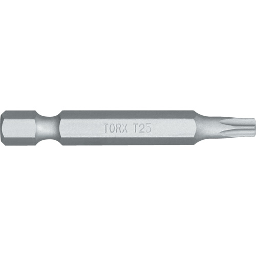 Embout de tournevis, Torx, Embout T-25, Prise 1/4", Longueur 4-4/5" Groupe Generik