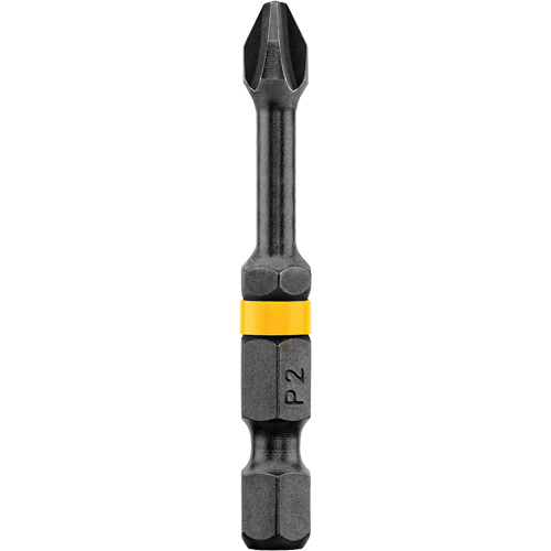 Embout Impact Ready no 2 Phillips 2' de Dewalt, Phillips, Embout #2, Prise 1/4", Longueur 2" Groupe Generik