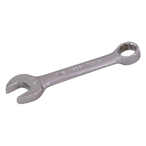 Cl&eacute; mixte courte, 12 pans, 6 mm, Fini Chrome Groupe Generik