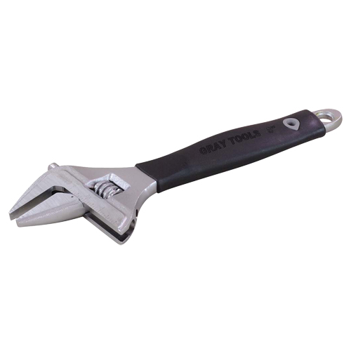 Adjustable Wrench, 8-1/4" L, 1-1/2" Max Width, Polished Groupe Generik