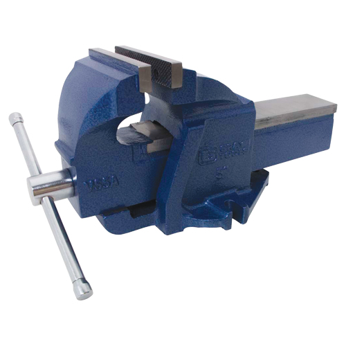 &eacute;tau d'&eacute;tabli en fonte ductile pour m&eacute;canicien, Largeur des m&acirc;choires 5", Profondeur de la gorge 3-3/10" Groupe Generik
