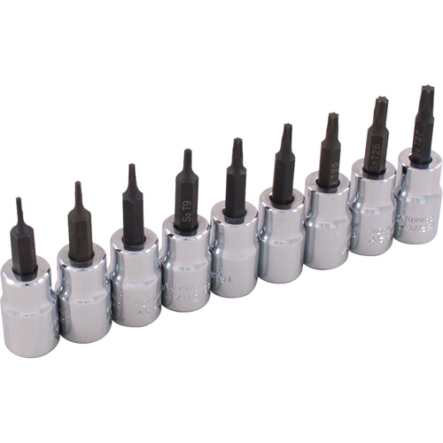 Socket Set, Torx&reg;, 3/8" Drive, 9 Pcs Groupe Generik