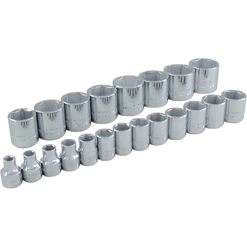 Jeu de douilles, 21 Mcx, Prise de 3/8" Groupe Generik