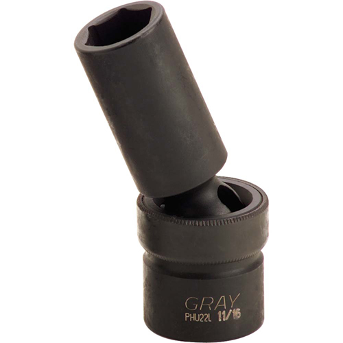 Universal Joint Socket, Impact, 3/8", 1/2" Drive, 6 Points Groupe Generik