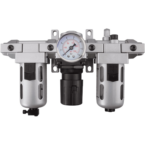 Modular Filter, Regulator & Lubricator (Gauge Included), 1/4" NPT Groupe Generik