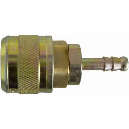 Automax 1/4" Hose Barb Quick Coupler, Brass Groupe Generik