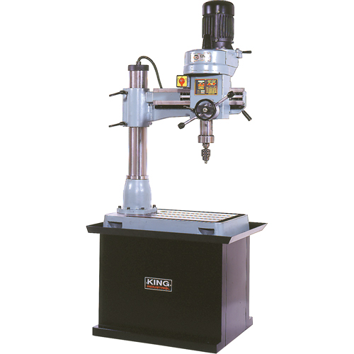 Radial Drilling Machine, 1/2" Chuck, 5 Speed(s), 21-5/8" W X 19-5/8" L, #3 Morse Groupe Generik