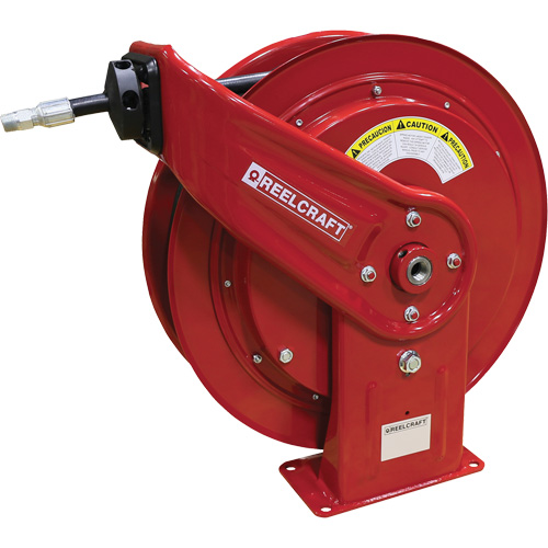 HD70000 Series Heavy-Duty Hose Reel with Hose, Greases, 3/8" x 75', Single Hose, 4800 PSI Groupe Generik