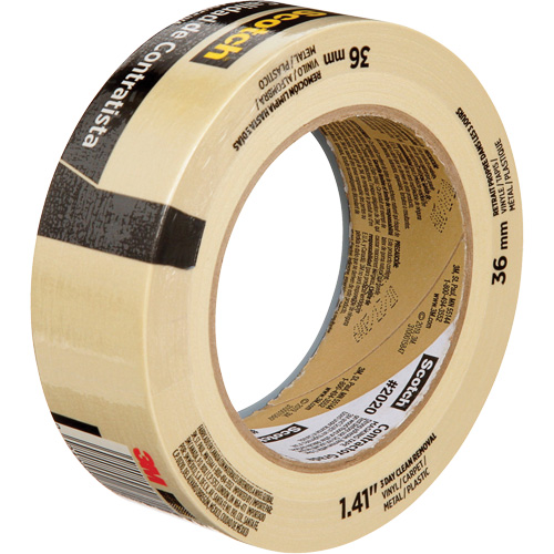 Ruban-cache Scotch pour entrepreneurs 2020, 36 mm (1-1/2") x 55 m (180'), Beige Groupe Generik