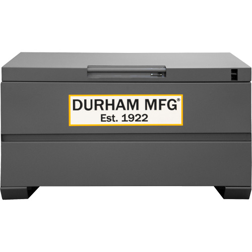 Boîte de rangement pour le chantier, 48" x 24" x 27-13/16", Acier, Gris Groupe Generik