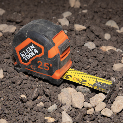 Magnetic Double-Hook Tape Measure, 25', Imperial Graduations Groupe Generik