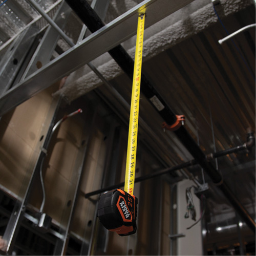 Magnetic Double-Hook Tape Measure, 25', Imperial Graduations Groupe Generik