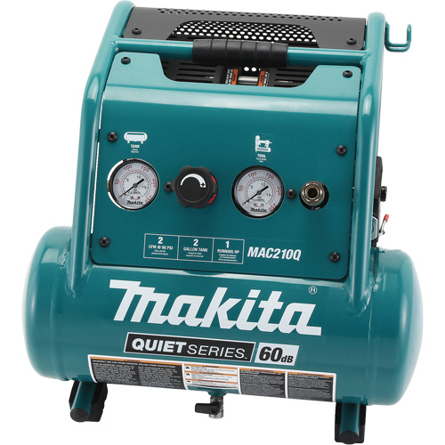 Quiet Series Air Compressor, Electric, 2 Gal (2.4 US Gal), 135 PSI, 120/1 V Groupe Generik