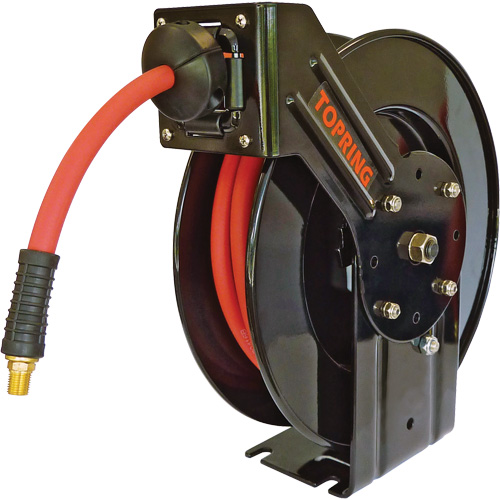 Topreel/Airflex Hose Reel, Air/Water, 3/8" x 65', Single Hose, 250 PSI Groupe Generik
