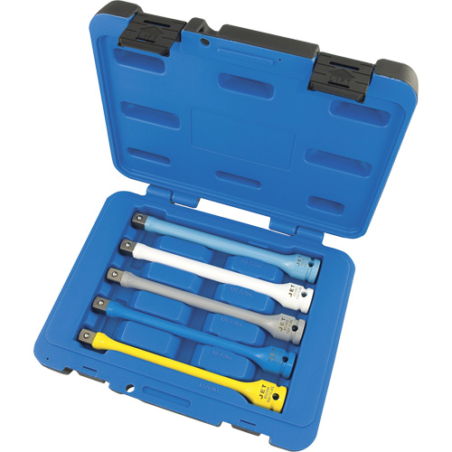 JTLE-5S Torque Limiting Impact Extension Set, 1/2" Drive, 65 ft-lbs./80 ft-lbs./100 ft-lbs./120 ft-lbs./140 ft-lbs. Torque, Multiple Groupe Generik
