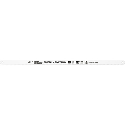 Lames pour scie &agrave; m&eacute;taux Bi-Metaloy, Bim&eacute;tal, 12" lo, 18 dents par pouce Groupe Generik