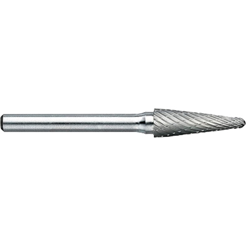 DRILLCO Magnum Double Cut Solid Carbide Burr, SL-3, 3/8" Dia., 1/4" Shank, 1-1/16" Depth of Cut Groupe Generik
