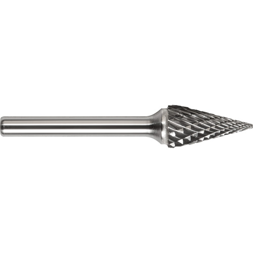 DRILLCO Magnum Double Cut Solid Carbide Burr, SM-5, 1/2" Dia., 1/4" Shank, 7/8" Depth of Cut Groupe Generik