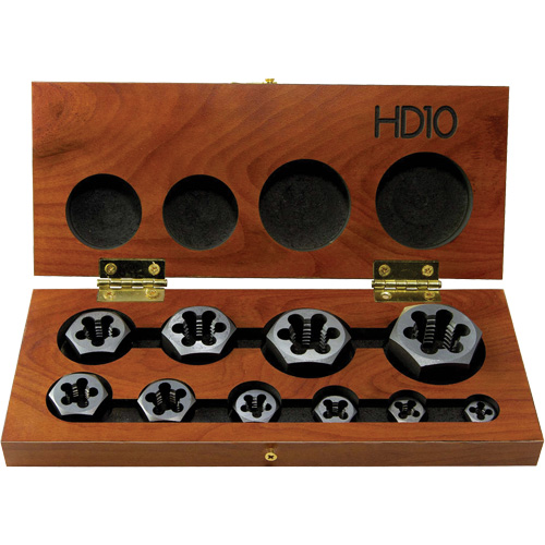 Jeu de fili&egrave;res hexagonales &agrave; fileter DRILLCO, 10 Morcea Groupe Generik