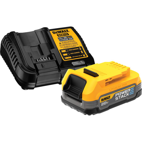 Max* Powerstack Compact Battery Kit & Charger, Lithium-Ion, 20 V, 1.7 A Groupe Generik