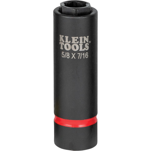 2-in-1 Socket, Impact, 7/16", 5/8" Drive, 6 Points Groupe Generik