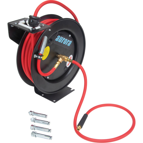 Hose Reel, Air/Water, 1/4" x 35', Single Hose, 300 psi Groupe Generik