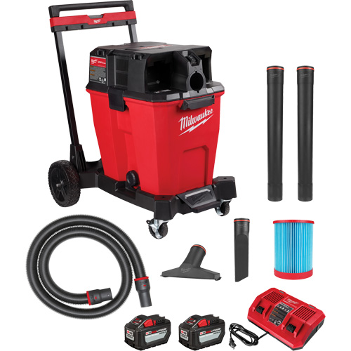 Aspirateur sec/humide sans fil &agrave; bloc-pile double M18 Fuel, 18 V, Capacit&eacute; 12 gal. Groupe Generik