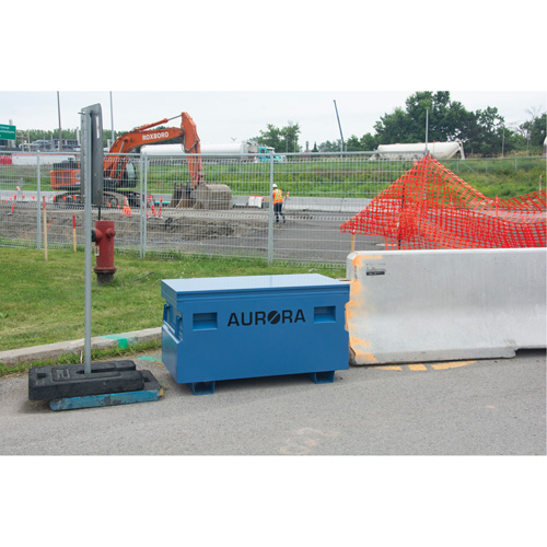 Jobsite Tool Box, 48" x 24" x 27-3/5", Steel, Blue Groupe Generik