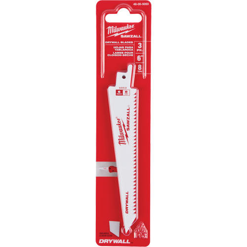Lames Sawzall 8 TPI pour cloison s&egrave;che Groupe Generik
