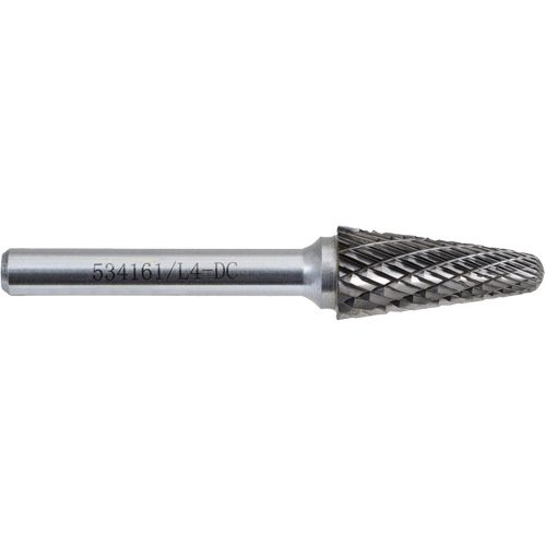 L4-DC JET-KUT Taper Shape Bur 9 (Radius End), 1/2" Dia. Groupe Generik