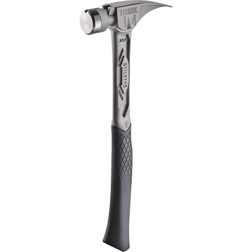 Marteau de charpente en titane lisse TIBONE, 14 oz, Prise en Acier plein, 15-1/4" lo Groupe Generik