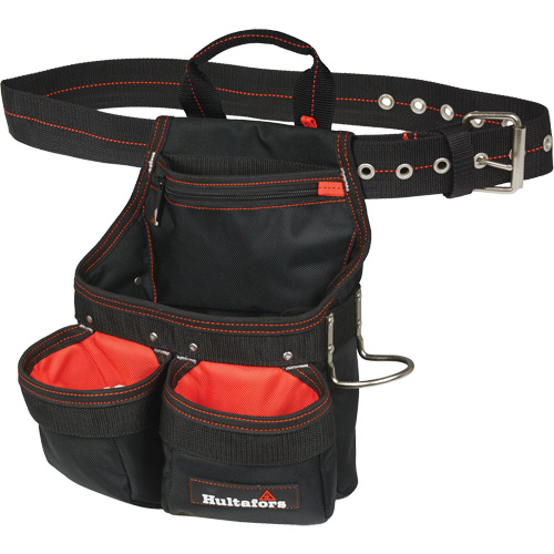 Sac &agrave; clous et outils de charpentier, Polyester balistique, Noir Groupe Generik