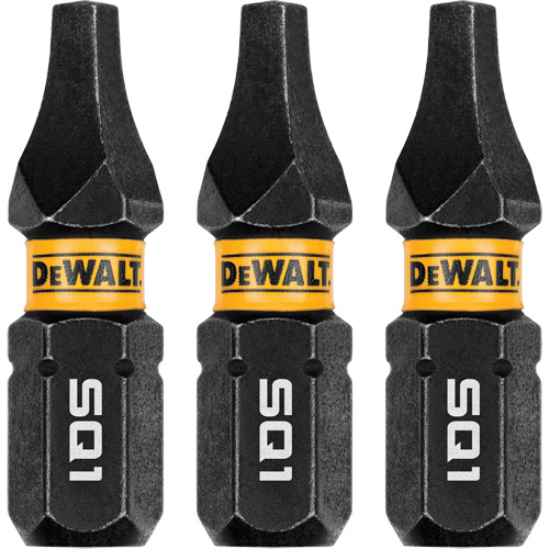 3-Piece FLEXTORQ&reg; Impact Screwdriving Bits, Square, #1, 1/4" Drive Groupe Generik