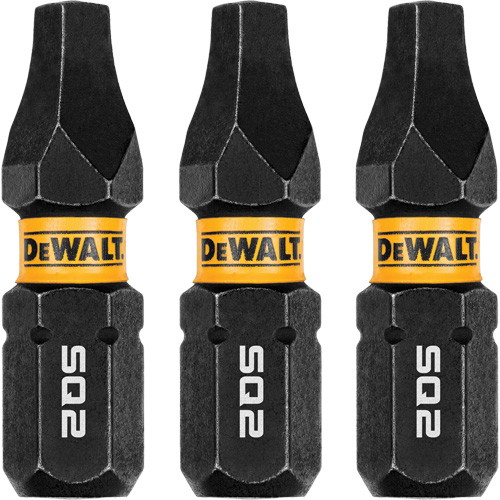 3-Piece FLEXTORQ&reg; Impact Screwdriving Bits, Square, #2, 1/4" Drive Groupe Generik