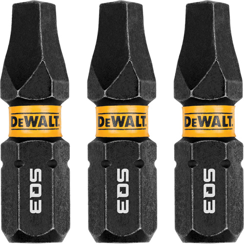 3-Piece FLEXTORQ&reg; Impact Screwdriving Bits, Square, #3, 1/4" Drive Groupe Generik