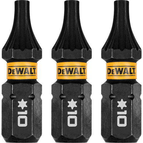 3-Piece FLEXTORQ&reg; Impact Screwdriving Bits, Torx, T-10, 1/4" Drive Groupe Generik