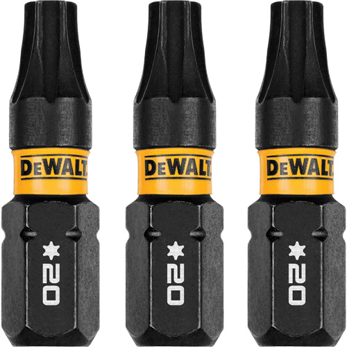 3-Piece FLEXTORQ&reg; Impact Screwdriving Bits, Torx, T-20, 1/4" Drive Groupe Generik