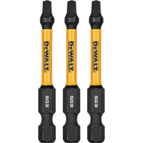 3-Piece FLEXTORQ&reg; Impact Screwdriving Bits, Square, #3, 1/4" Drive Groupe Generik