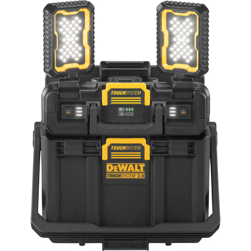 ToughSystem&reg; 2.0 Adjustable Work Light with Storage, 16" x 11" x 14", Black/Yellow Groupe Generik