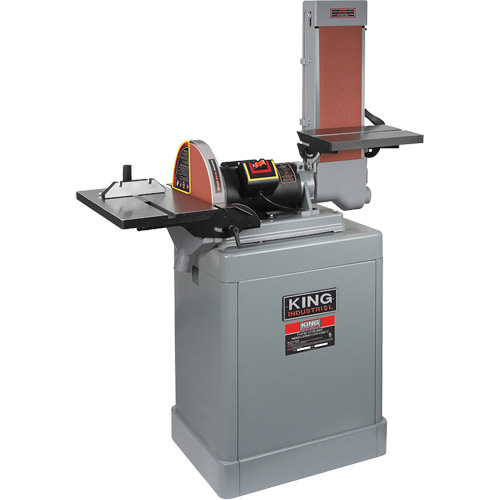 Belt & Disc Sander, 6" W x 48" L Belt, 12" Disk Groupe Generik