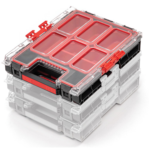 Organisateur moyen avec bacs Arx, 10-3/10" x 14-3/10" x 3", Noir Groupe Generik