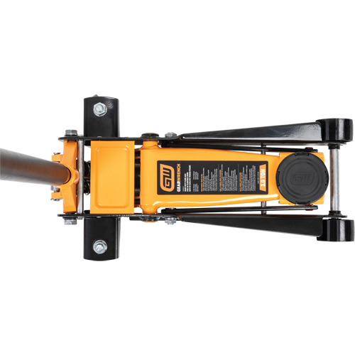 Heavy-Duty Floor Jack, 3 Ton(s) Capacity, 5-1/4" Lowered, 18-1/4" Raised, Manual Hydraulic Groupe Generik