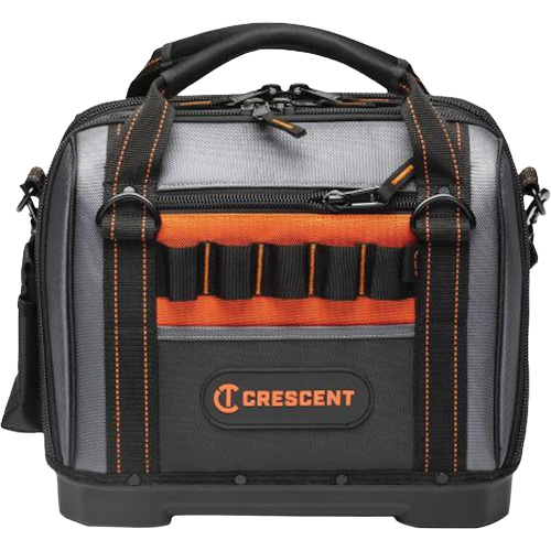 14" Tradesman Closed Top Tool Bag, Polyester, 32 Pockets, Black/Grey Groupe Generik