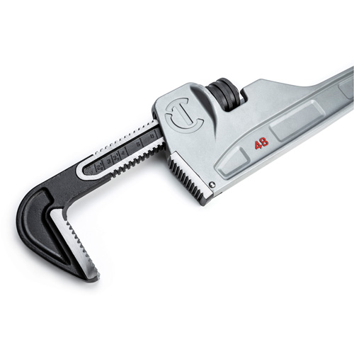 Cl&eacute; &agrave; tuyaux, Cap des m&acirc;choires 6", Longueur 48", Fini Rev&ecirc;tement en poudre, Prise Non-ergonomique Groupe Generik