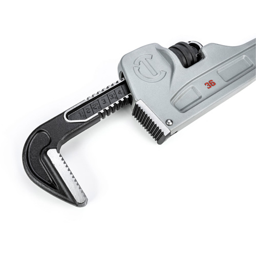 Cl&eacute; &agrave; tuyaux, Cap des m&acirc;choires 5", Longueur 36", Fini Rev&ecirc;tement en poudre, Prise Non-ergonomique Groupe Generik