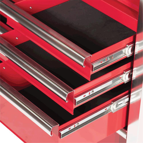 PRC4211 Armoire roulante de s&eacute;rie Pro, 11 tiroirs, 42" la x 18" p x Rouge Groupe Generik