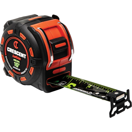 Shockforce NITE EYE Magnetic Tape Measure, 1-1/4" x 16', SAE Graduations Groupe Generik