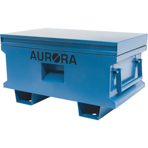 Jobsite Tool Box, 33" x 20-3/10" x 18-3/10", Steel, Blue Groupe Generik