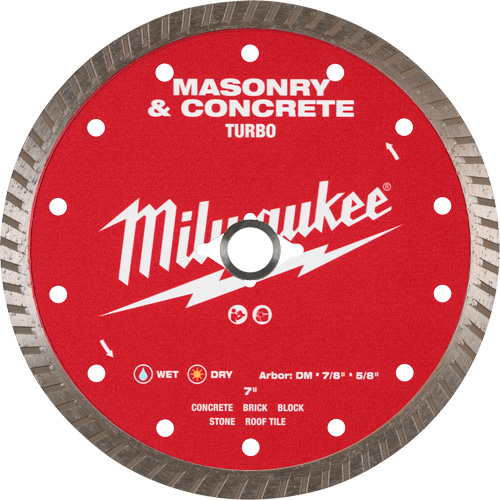 Lame turbo en diamant dentel&eacute;e pour maçonnerie et b&eacute;ton Groupe Generik